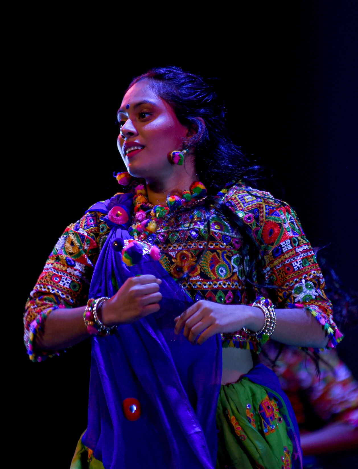 Krish Patel performs a classical Gujarati Garba